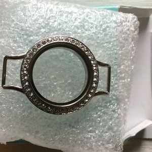 New Locket with crystals, Origami Owl, Retired